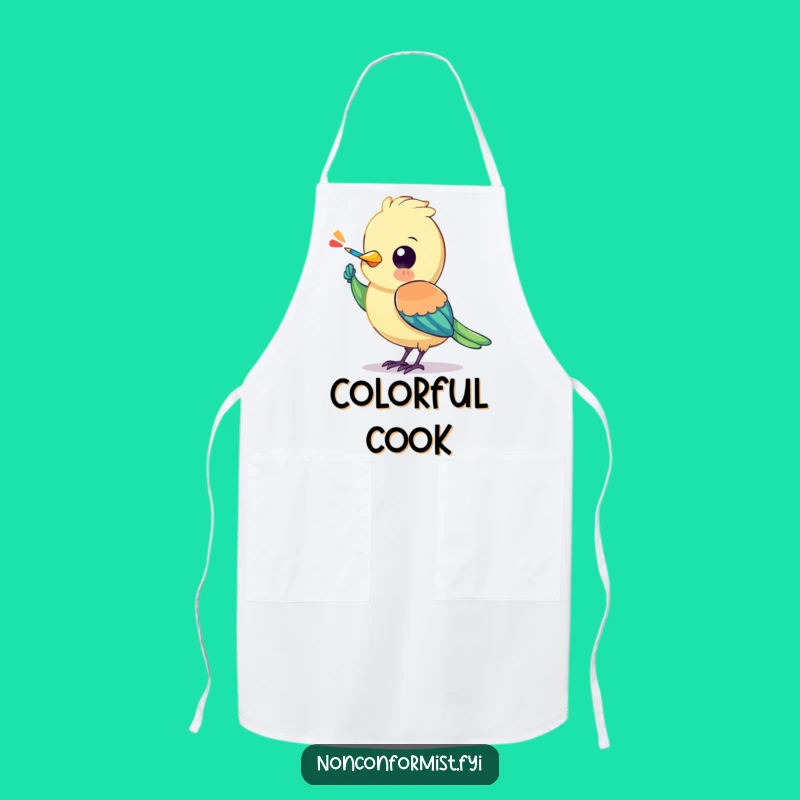 Funny Bird Apron: Create in Color, Hilarious Artist Gift!