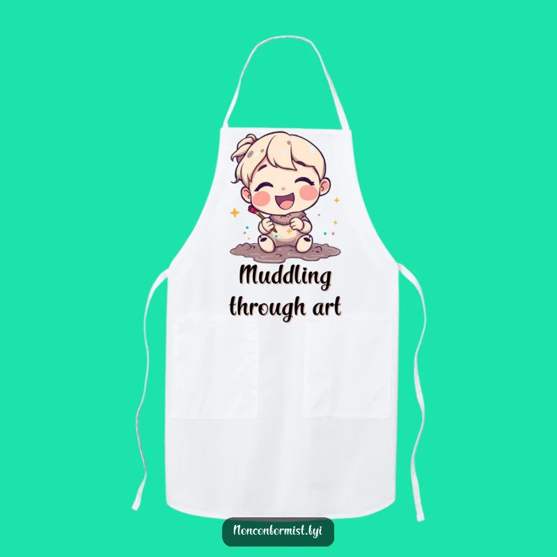 Funny Glitter Mud Artist Apron: Create Messy Masterpieces, Great Funny Gift