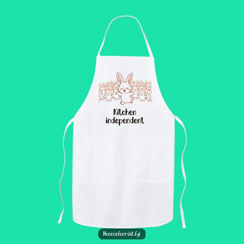 Funny Rabbit Flock Apron: Cook with Your Own Style!