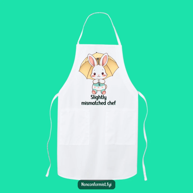 Funny Shy Bunny Apron: Bake with Charm, a Hilarious Gift for Sweet Cooks