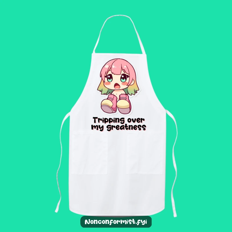 Funny Surprised Shoe Character Apron: Cook with Surprise and Style, Great Funny Gift