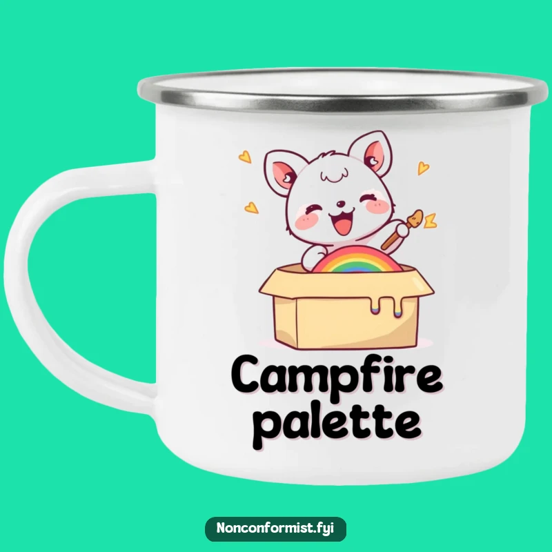 Funny Animal Art Camping Mug - Outdoor Creativity & Hilarious Gift