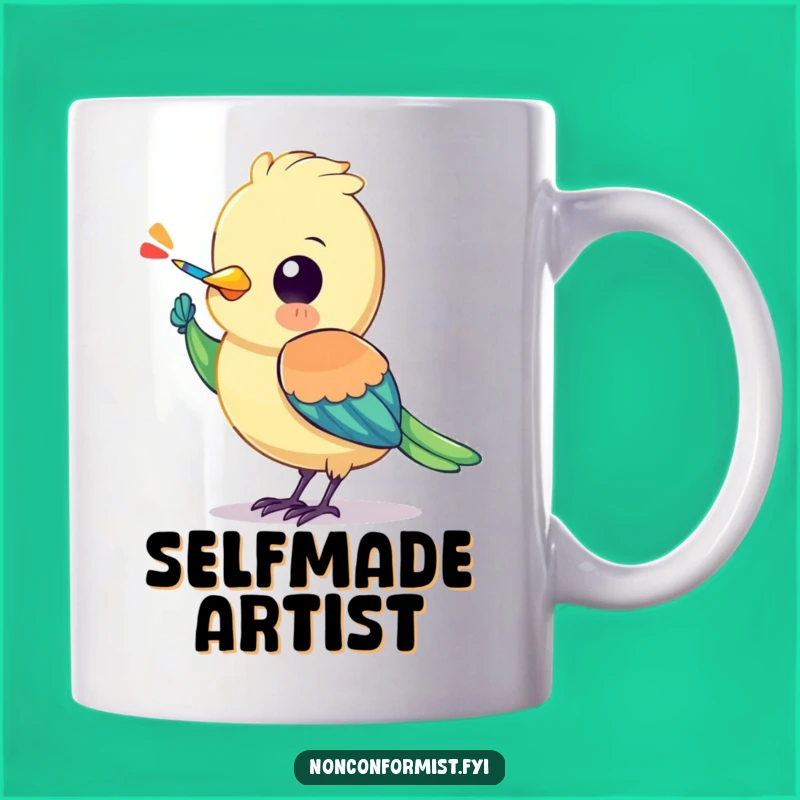 Funny Bird Mug: Creative Self-Expression, Perfect Art Lover Gift!