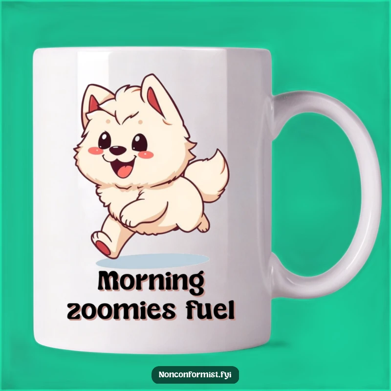 Funny Dog Tail Chase Mug: Happy Pup Humor, Perfect Playful Gift for Dog Lovers