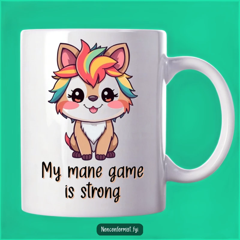 Funny Rainbow Fox Mug: A Colorful, Whimsical Animal Design Perfect for a Cheerful Gift
