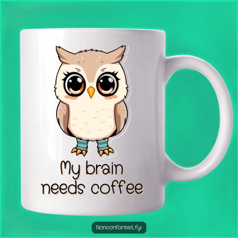 Funny Owl Mismatched Socks Mug: A Hilarious Gift for Curious Minds!