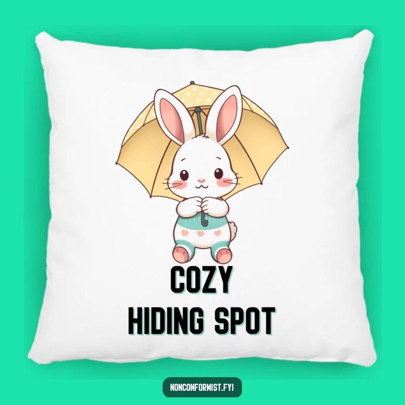 Funny Shy Bunny Pillow: Cozy Comfort, a Hilarious Gift for Sweet Dreams