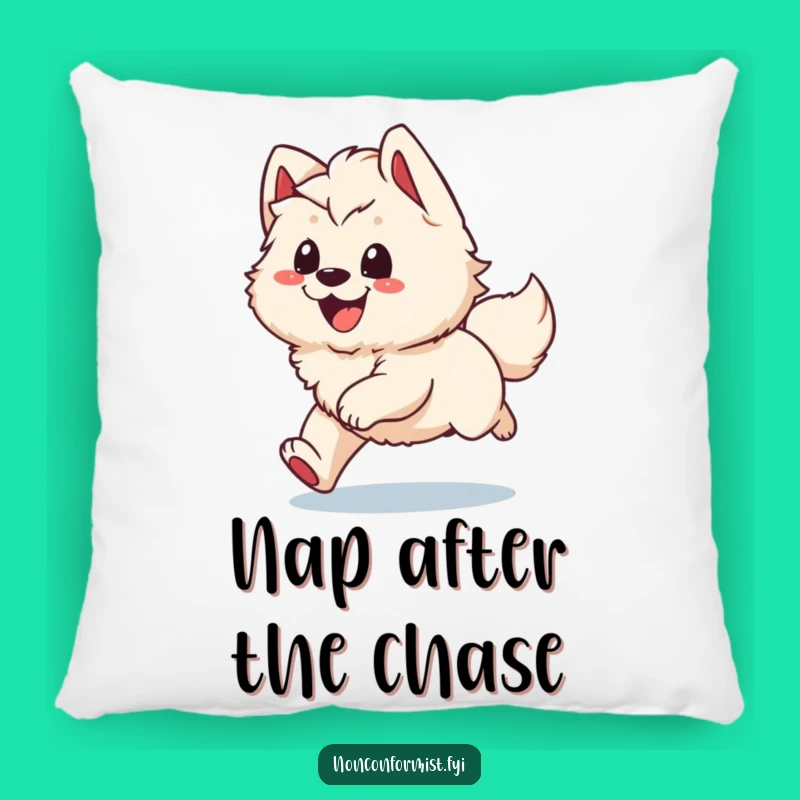 Funny Happy Pup Pillow: Soft Dog Character Cushion, Cozy Humorous Gift