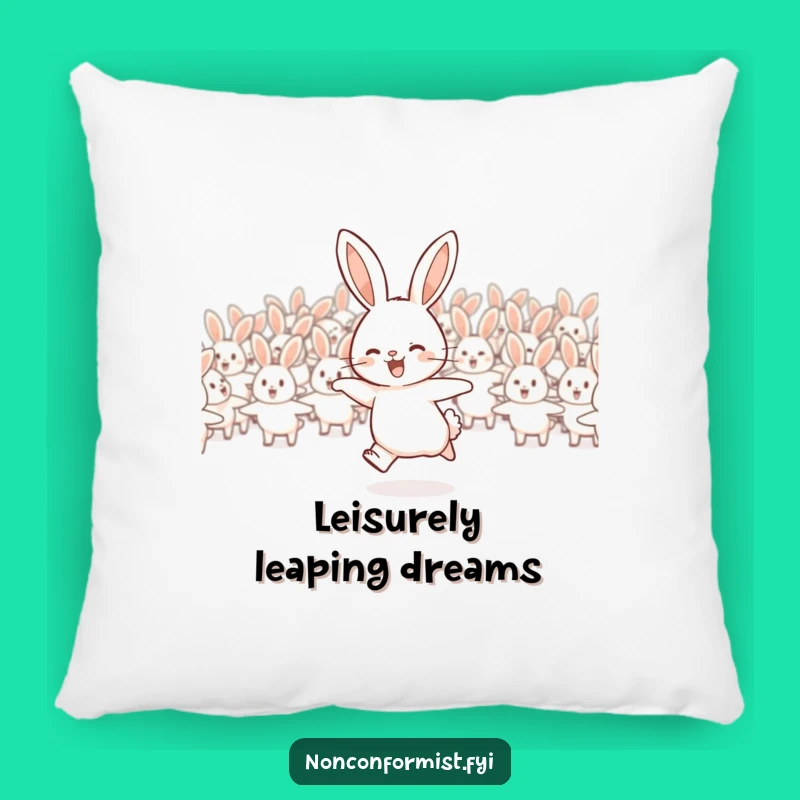 Funny Rabbit Flock Pillow: Comfort for Your Independent Spirit!