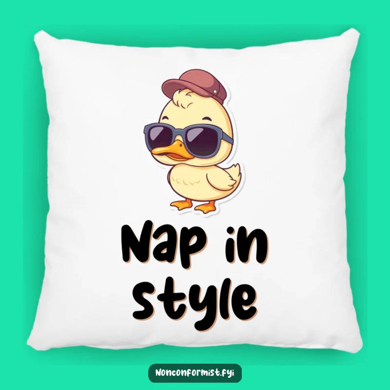 Funny Duck Pillow: Cozy Cool Vibes, Perfect Playful Accent