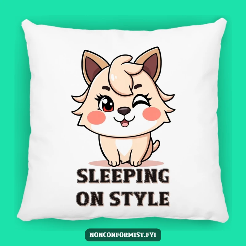 Funny Winkin' Haircut Animal Pillow: Cuddle Up with Cheeky Comfort, Comfy Funny Gift