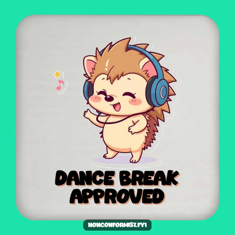 Funny Hedgehog Dancing Coaster: Add Musical Charm to Surfaces