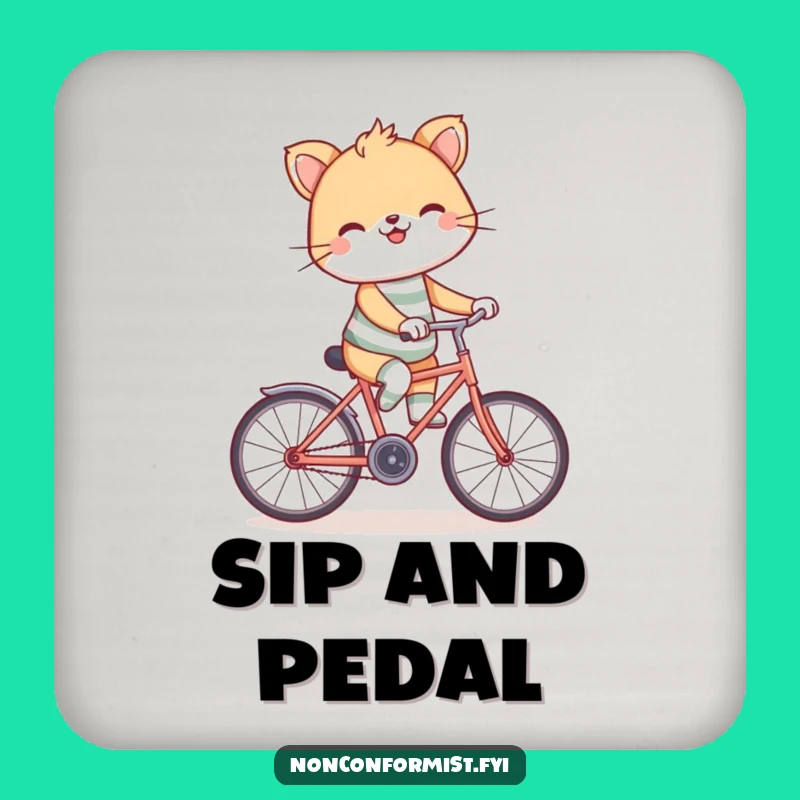 Funny Backward Bicycle Coasters: Protect Surfaces with Quirky Charm