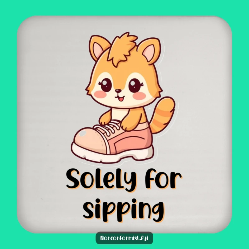 Funny Wacky Frog Coaster: Oversized Shoe for Fun Home Decor Gift