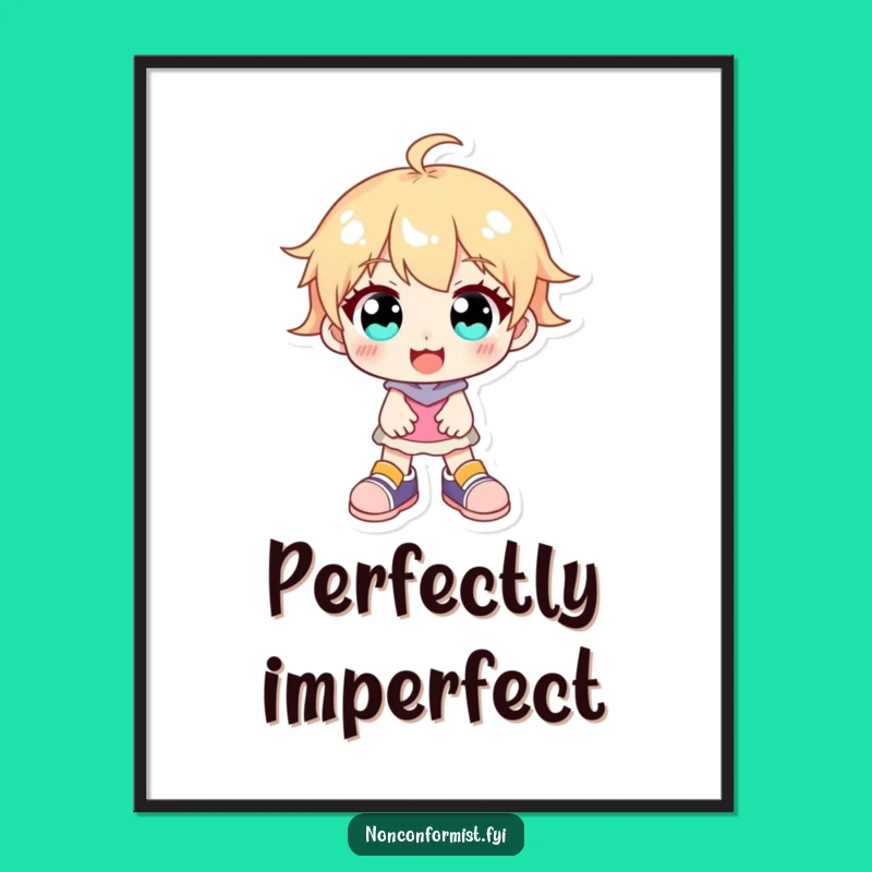 Funny Mismatched Shoes Poster: Quirky Art for Happy Vibes!