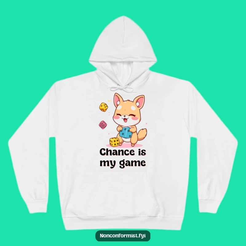 Cozy Funny Animal Dice Juggler Hoodie: Warm Hugs & Hilarious Vibes
