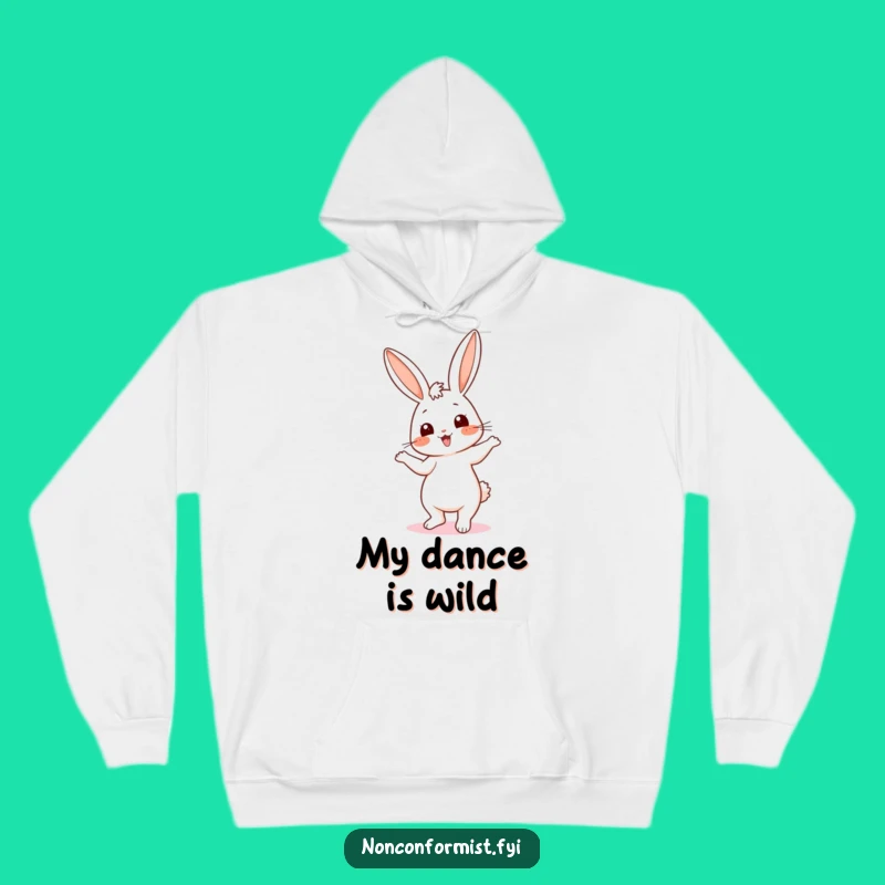 Funny Bunny Dance Hoodie - Cozy & Playful Gift for Happy Movers