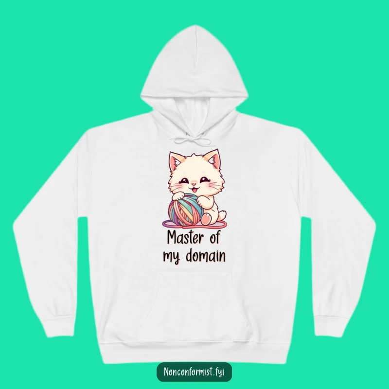 Funny Fluffy Cat Yarn Hoodie - Cozy & Hilarious Gift for Ultimate Cat Fans
