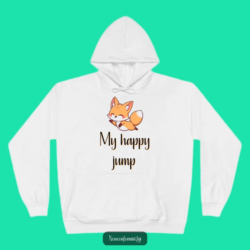 Funny Leaping Fox Hoodie: Cozy Up with Rebel Spirit!