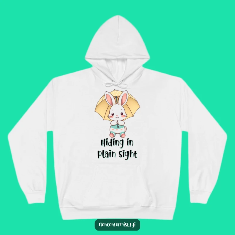 Funny Shy Bunny Hoodie: Cozy Comfort, a Hilarious Gift for Gentle Souls