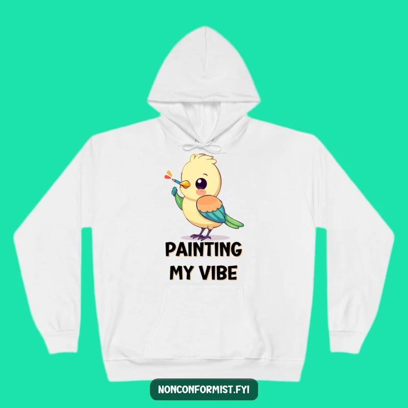 Funny Bird Hoodie: Cozy Creation, Perfect Warm Gift for Artists!