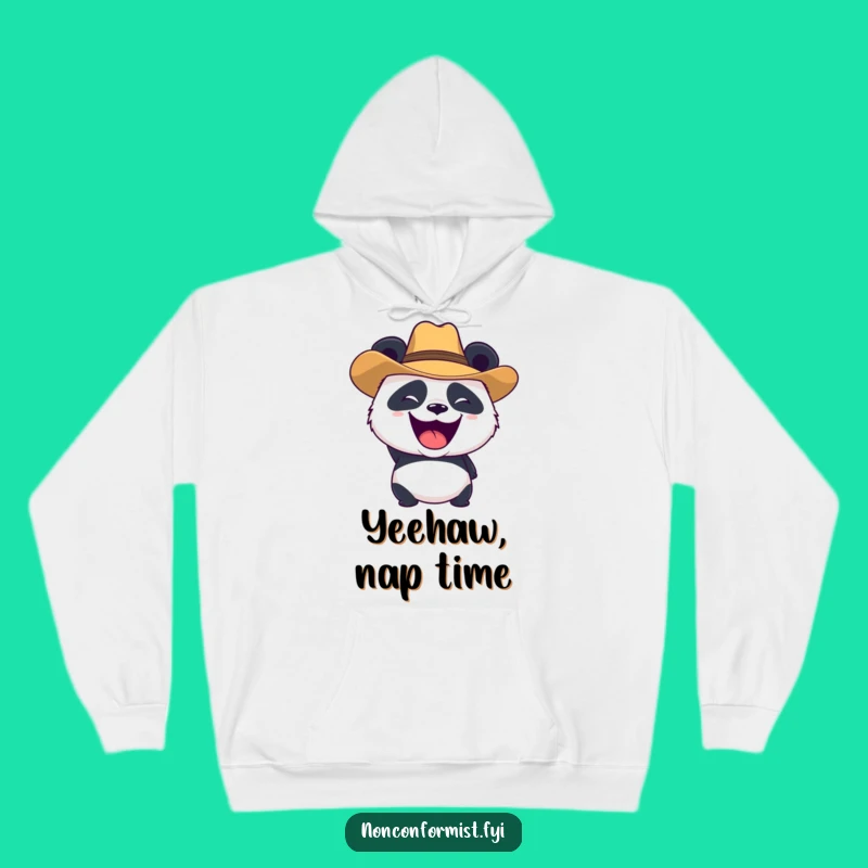 Funny Panda Cowboy Hoodie: Cozy Sweatshirt for Roaring Good Times