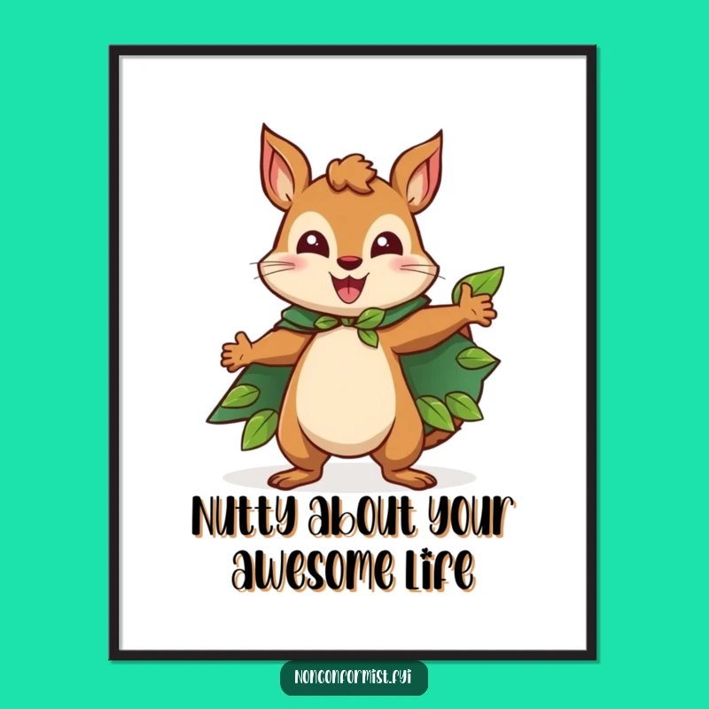 Free Printable Squirrel Wall Art - Funny Downloadable Decor for Heroic Spaces
