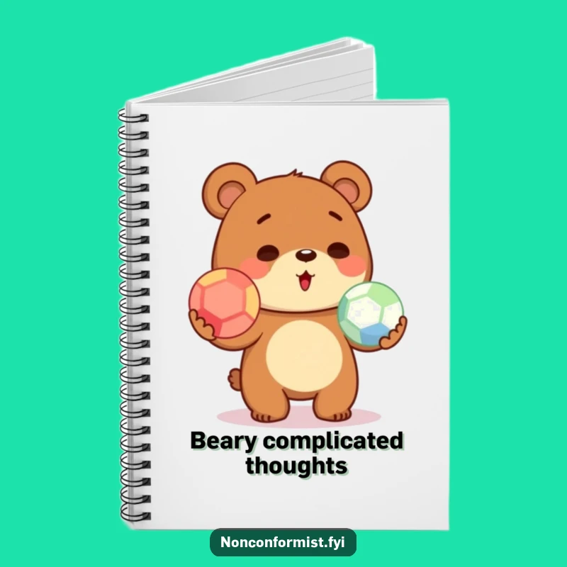 Funny Juggling Bear Notebook: Jot Down Ideas with Playful Flair!
