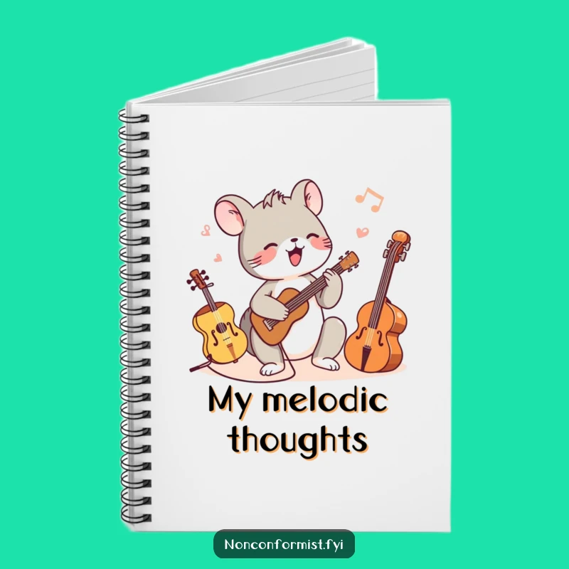 Funny Animal Musician Notebook: Write your music, unique creative gift.