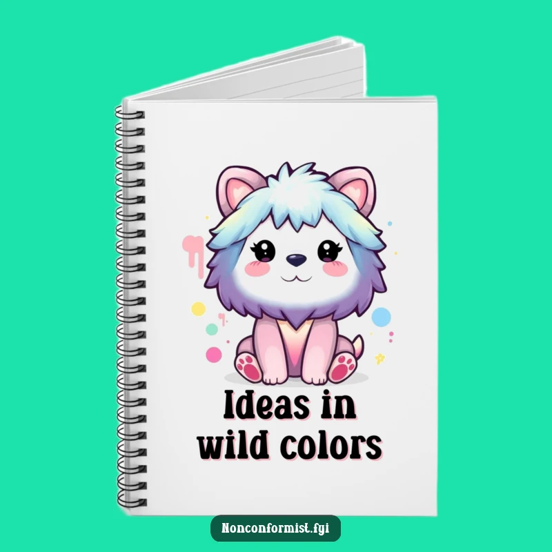 Funny Animal Rainbow Painter Notebook: Sketch Your Unconventional Ideas