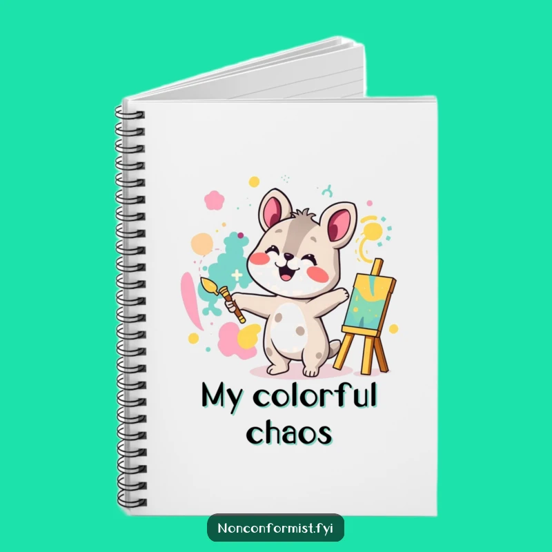 Funny Creative Animal Painting Notebook: Joyful Artist Journal