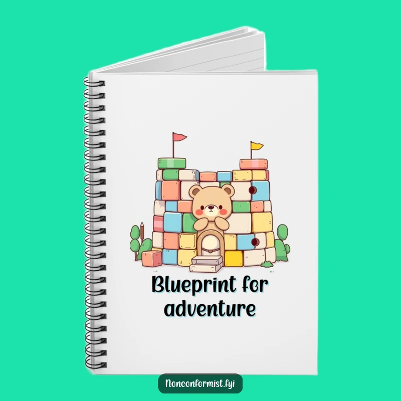 Funny Little Bear Notebook: Jot Down Fort Ideas - Hilarious Journal Gift