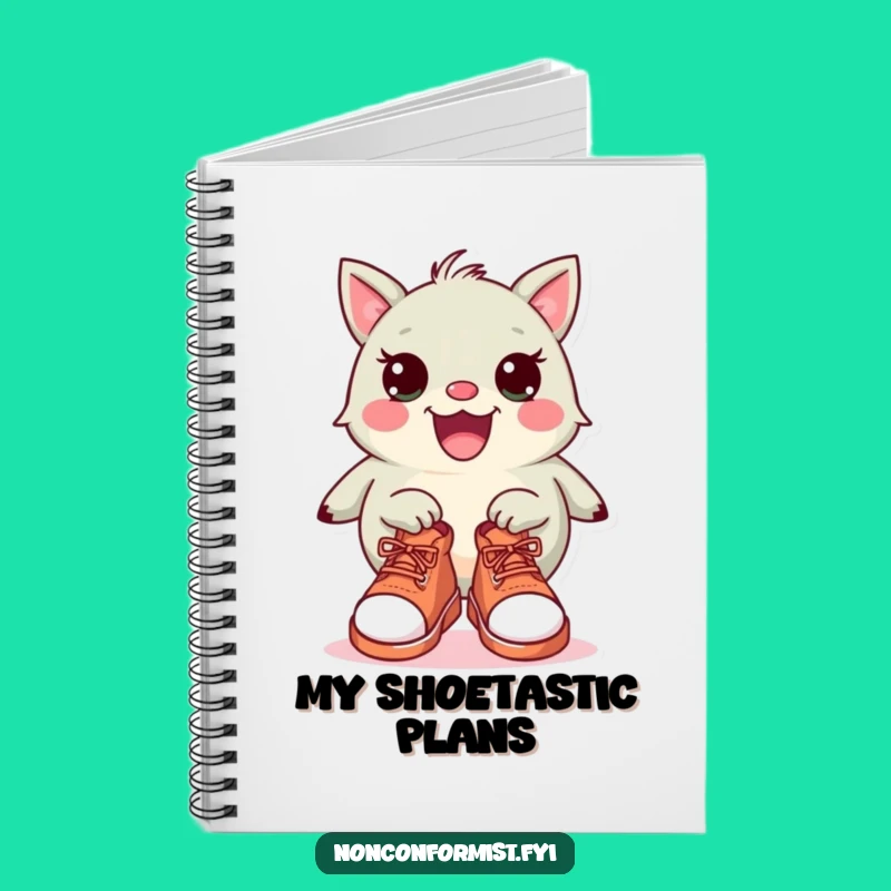 Funny Shoe Style Notebook: Quirky Creature Journal, Gift for Writers