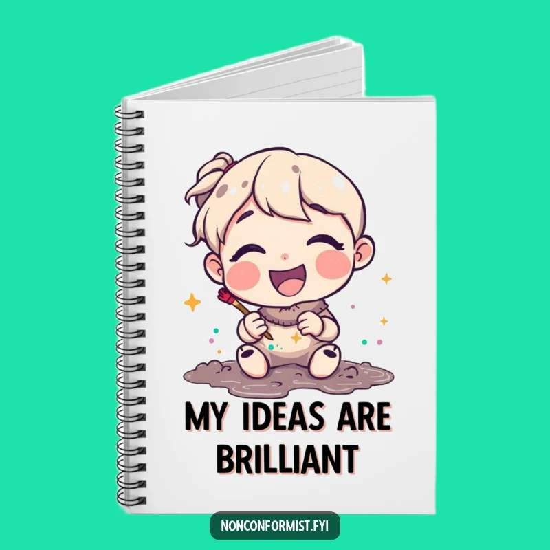 Funny Glitter Mud Artist Notebook: Capture Your Creative Ideas, Perfect Funny Gift