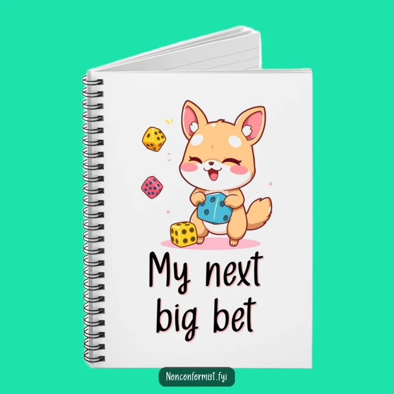 Funny Dice Juggling Animal Notebook: Jot Down Fun Ideas & Jokes