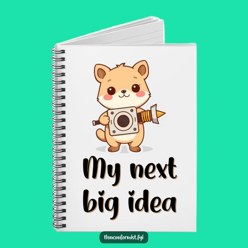 Funny Inventor Chipmunk Notebook: Cute Animal, DIY Invention Design for Creative Note-Taking Gift