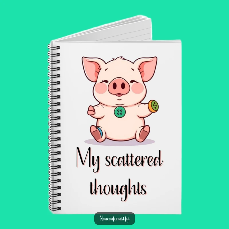 Funny Pig Notebook: Juggling Ideas with Playful Design