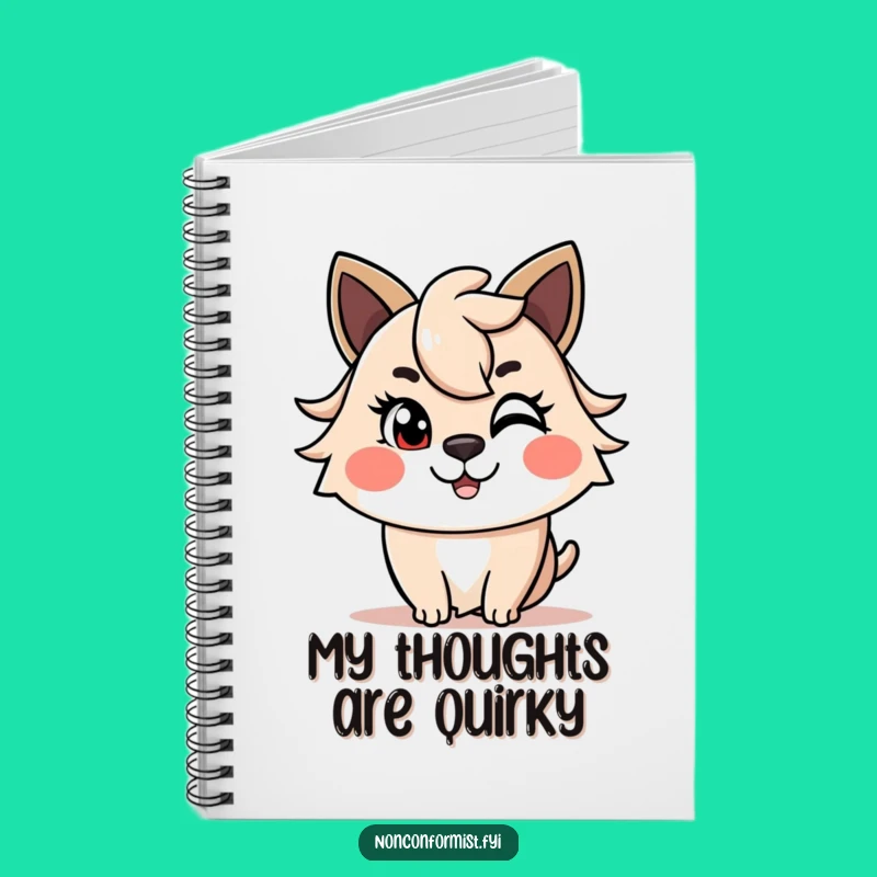 Funny Winkin' Haircut Animal Notebook: Jot Down Ideas with Style, Perfect Funny Gift