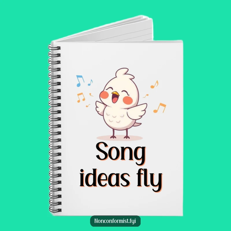 Funny Cute Bird Notebook: Jot Down Quirky Lyrics - Hilarious Journal Gift