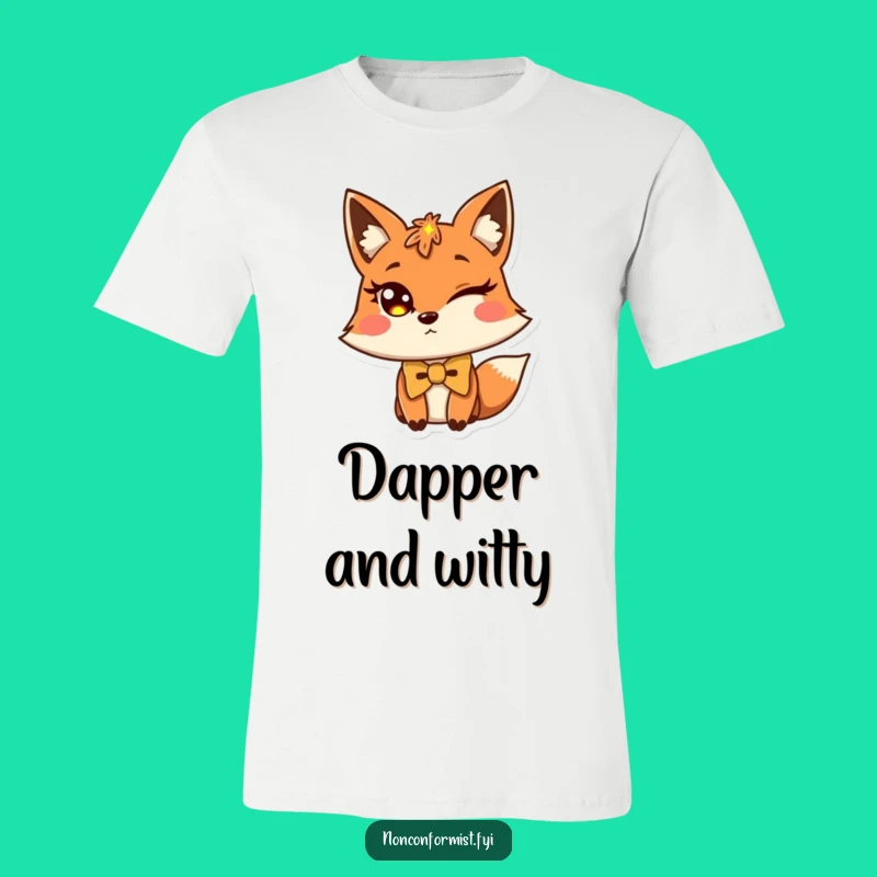 Funny Fox Bow Tie T-Shirt: Wear Your Witty Charm Out!