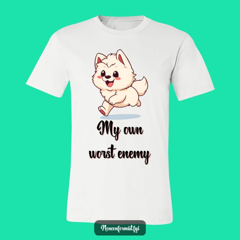 Funny Doggy Spin Tee: Enthusiastic Pup Tail Chase, Humorous Gift for Dog Fans
