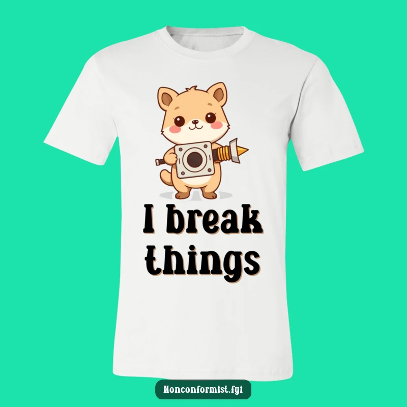 Funny Inventor Hamster T-Shirt: Cute Animal, Unconventional Invention Design for a Quirky Gift