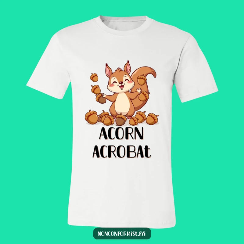 Funny Squirrel Juggling Acorns T-Shirt - Hilarious Gift for Chaotic Souls