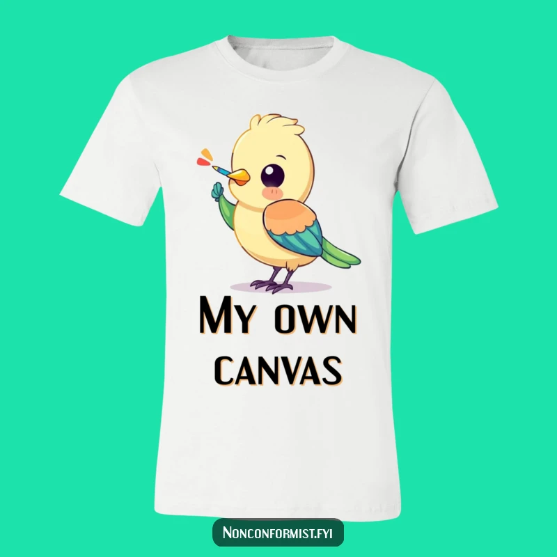 Funny Bird T-Shirt: Artistic Flair, Hilarious Creator Gift!