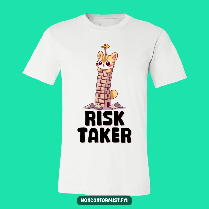 Funny Determined Hamster T-Shirt: Leaning Tower Construction Design for a Humorous Gift