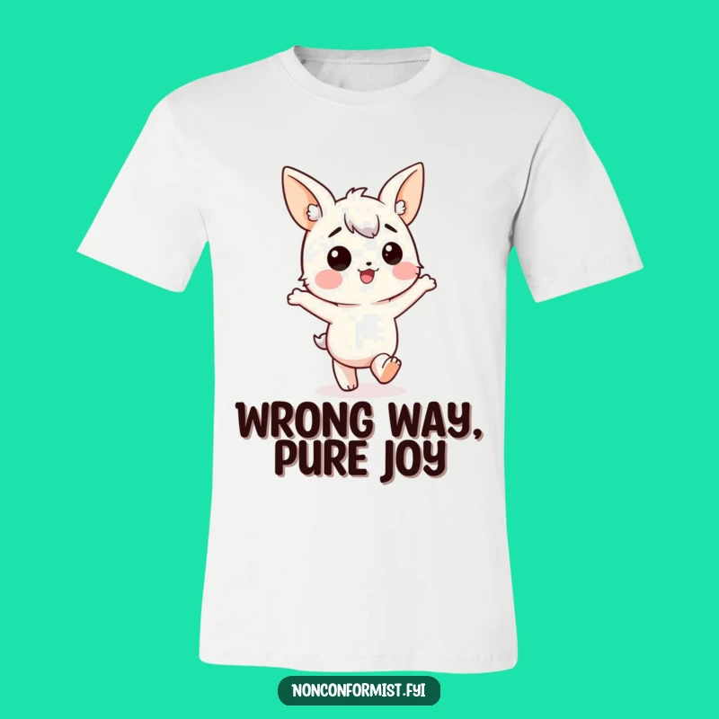 Funny Mismatched Ears Marching Tee: Go Your Own Way Hilariously