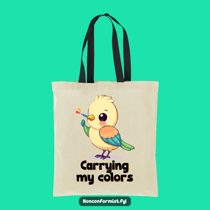 Funny Bird Tote Bag: Carry Your Art, Great Creative Gift!