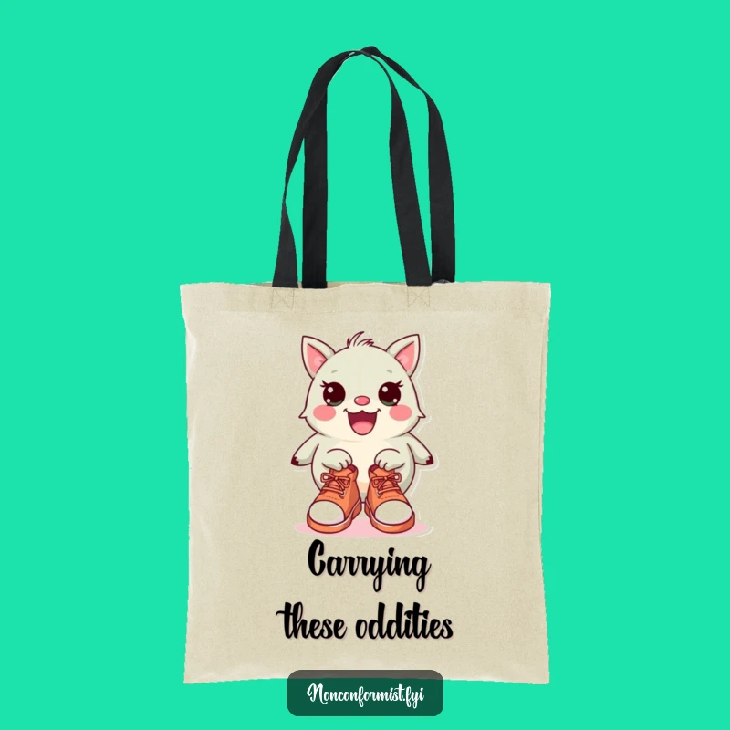 Funny Shoe Mix Tote Bag: Quirky Creature Style, Chic Humorous Carryall