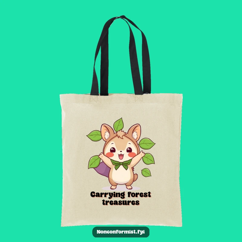 Funny Leaf Cape Animal Tote Bag: Carry your nature, perfect eco-friendly gift.