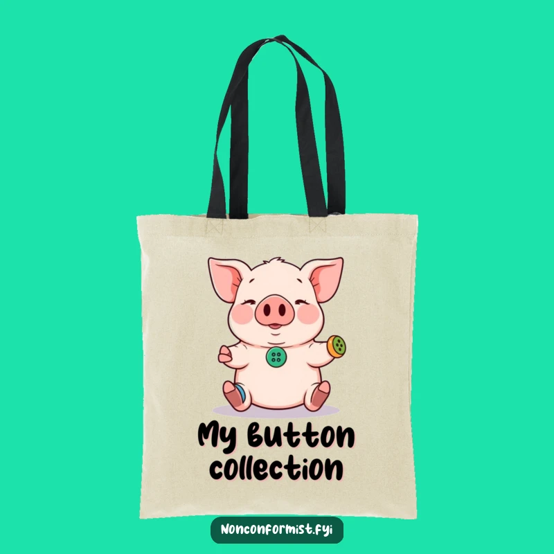 Funny Pig Tote Bag: Carry Your Juggling Act in Style